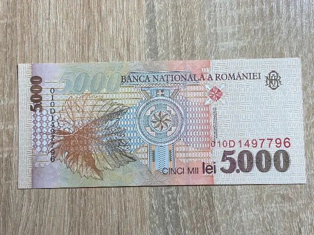 Romania - 5000 lei 1998  UNC – fotografia 2 din 2
