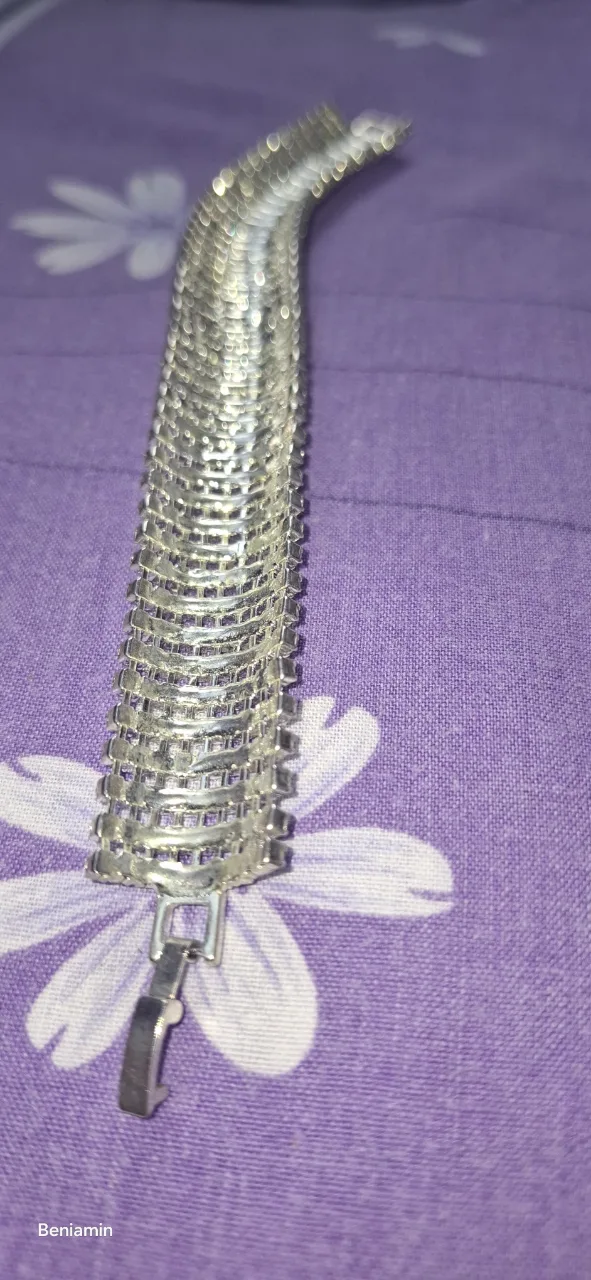 Brățară opulentă Hollywood Glamour cu 9 rânduri de cristale 💎💍 – fotografia 6 din 7