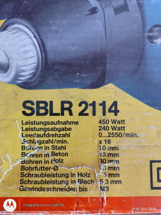 Bormasina Kress fabricata in Germania, in stare de utilizare – fotografia 6 din 7