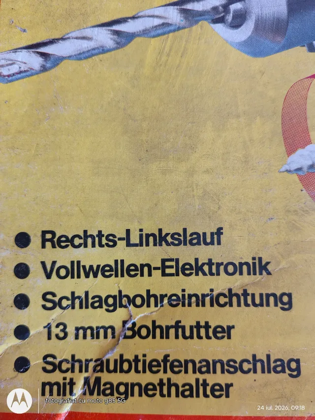 Bormasina Kress fabricata in Germania, in stare de utilizare – fotografia 7 din 7