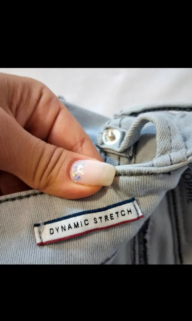 Tommy Jeans blugi damă gri deschis skinny, mărimea 34 – fotografia 6 din 7