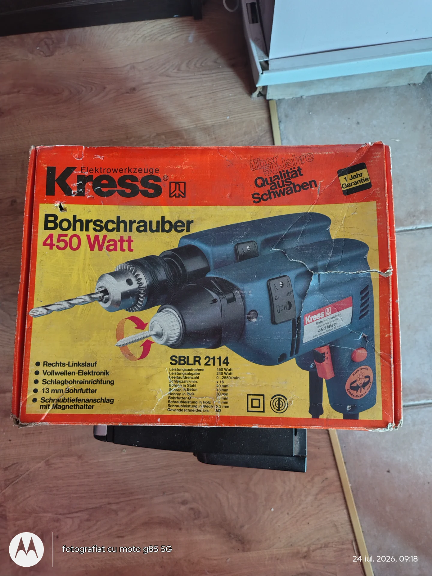 Bormasina Kress fabricata in Germania, in stare de utilizare – Chiajna, Ilfov