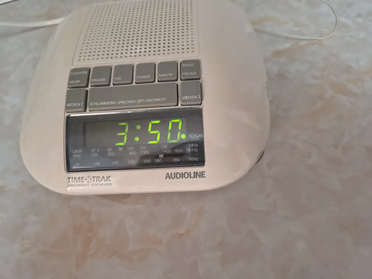 Vintage anii 90 Radio cu ceas vorbitor, retro, model Audioline CLR-1j – Oradea, Bihor