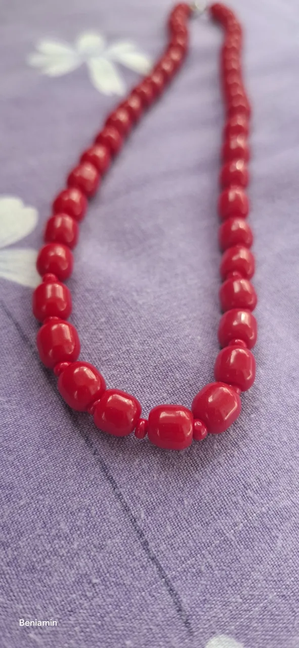 Colier Vintage deosebit - 3 rânduri Turcoaz African și Jasp Peisaj 📿 – Zarnesti, Brașov