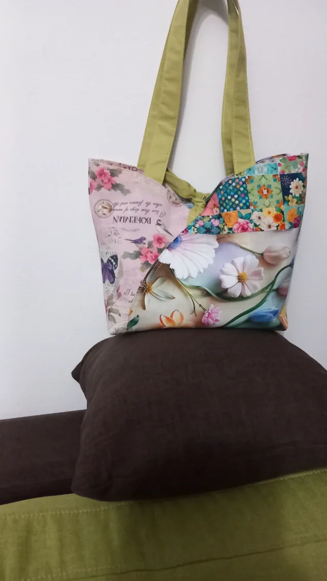 Sacoșă handmade elegantă – fotografia 2 din 2