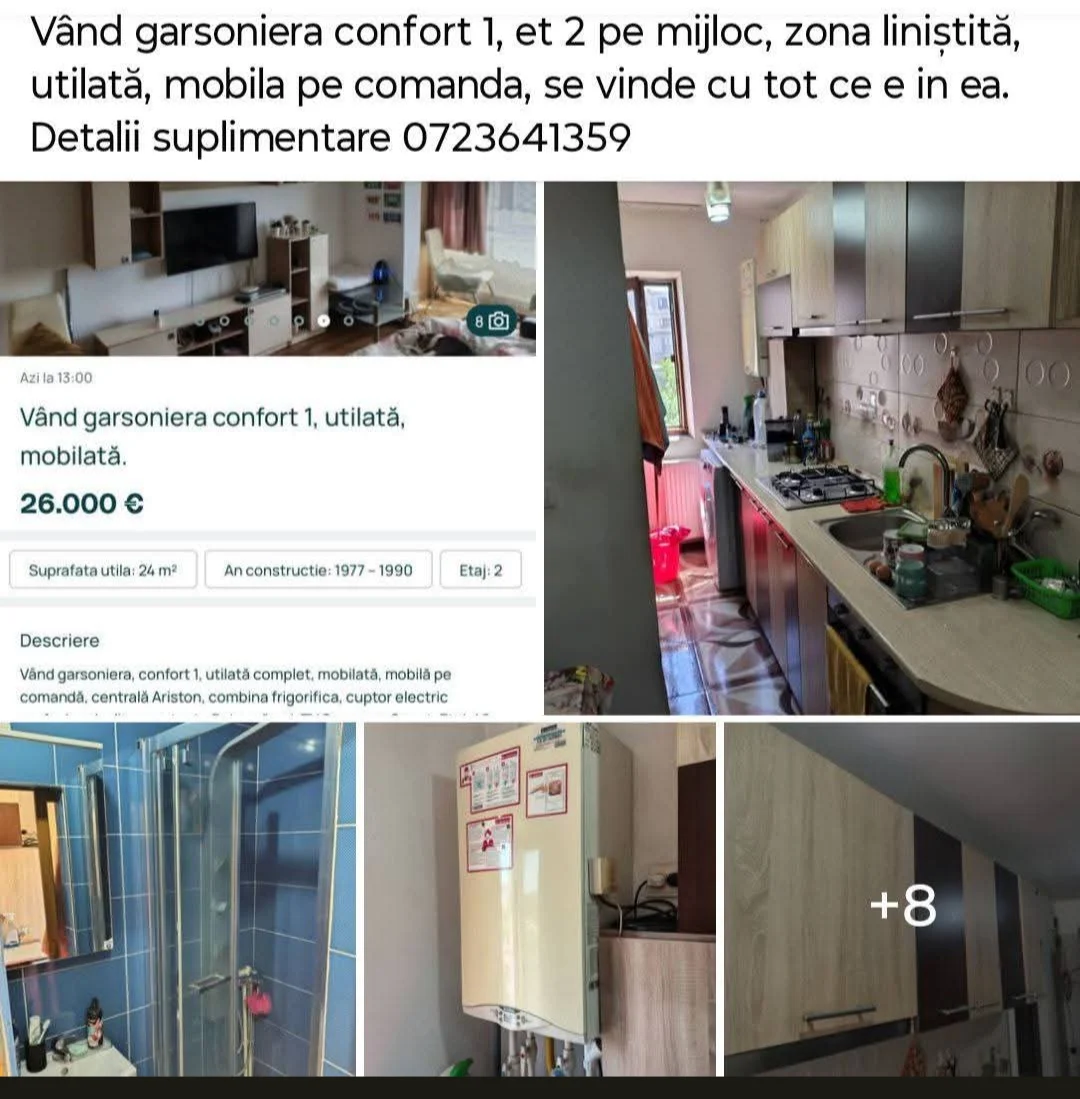 Vând garsonieră – Rovinari, Gorj