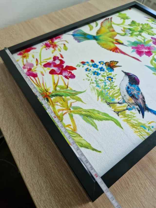 Tablou textil pasari tropicale – fotografia 3 din 7