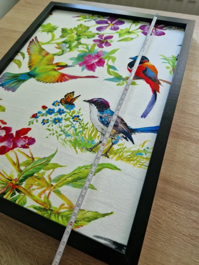Tablou textil pasari tropicale – fotografia 2 din 7