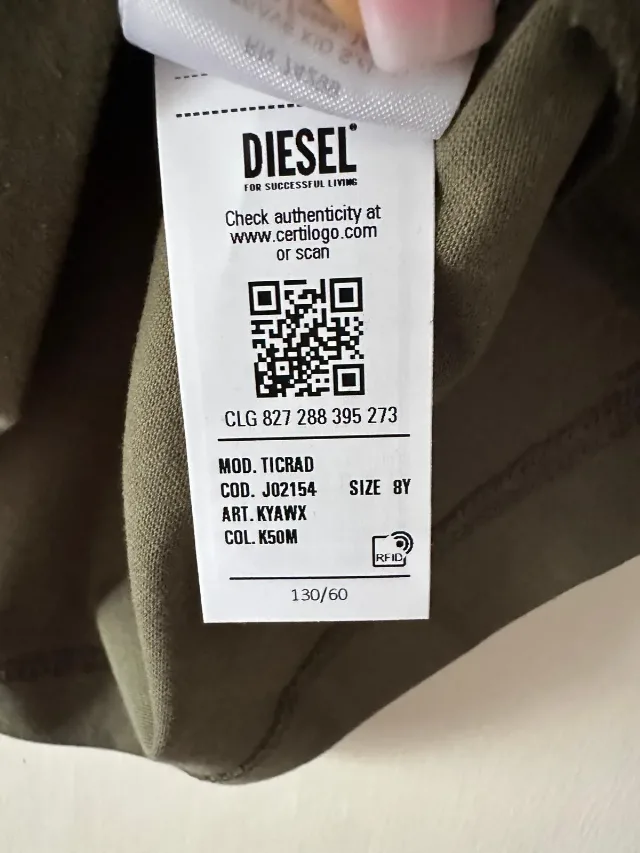 Tricou băieți 8 ani Diesel – fotografia 7 din 8