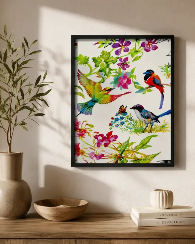 Tablou textil pasari tropicale – Iași, Iași