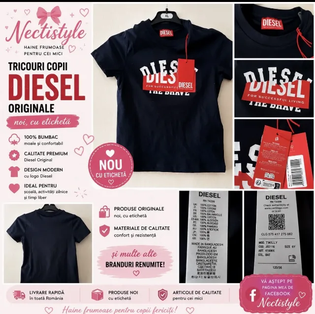 Tricou băieți 6 ani DIESEL – Barlad, Vaslui