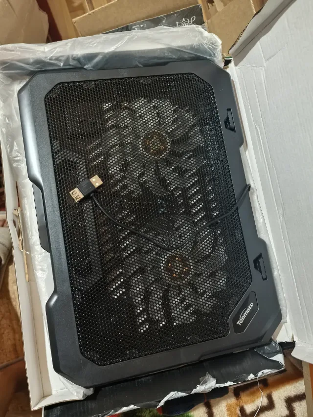 Cooler / Stand răcire laptop TopMate, 2 ventilatoare, alimentare USB – Ulmeni, Călărași