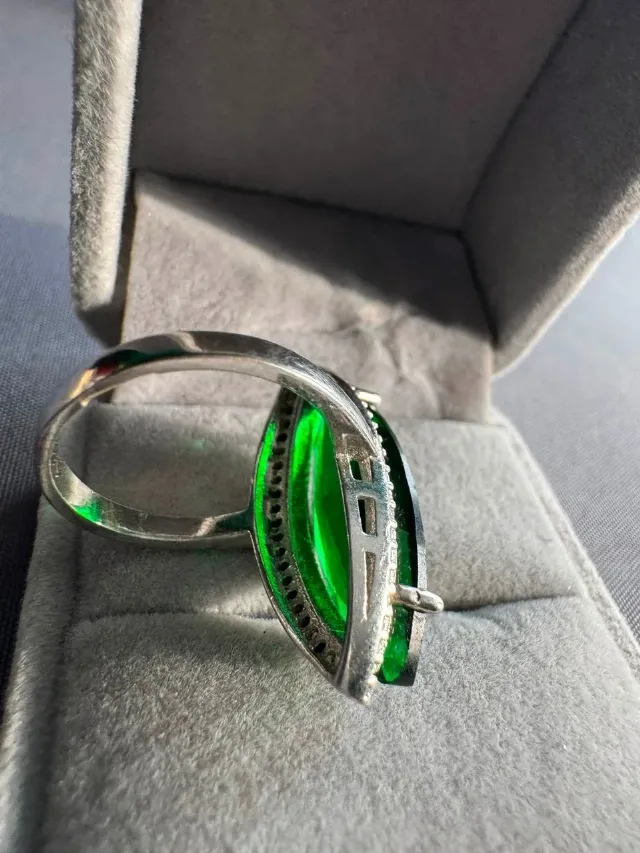 Inel argint și cubic zirconia – fotografia 3 din 4