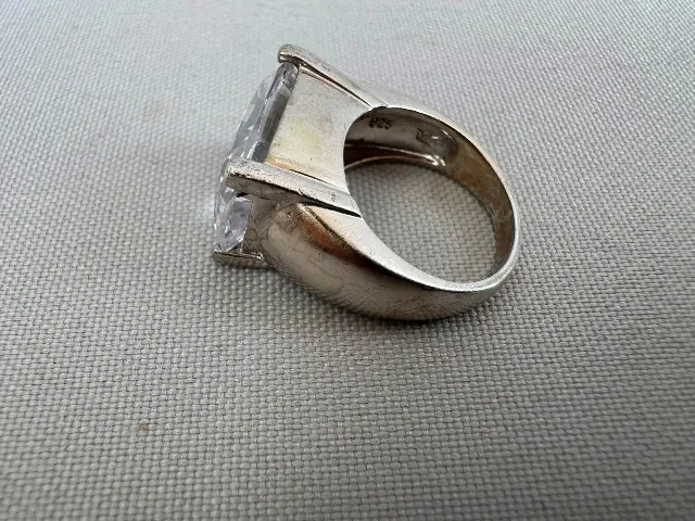 Inel argint si cubic zirconia – fotografia 6 din 8