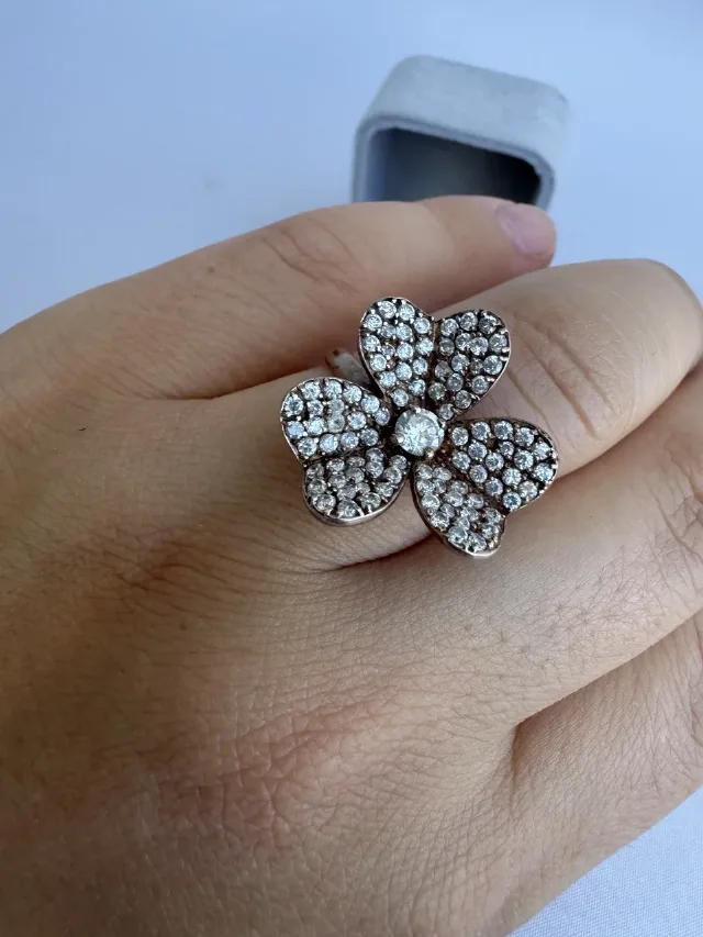 Inel argint și cubic zirconia – fotografia 2 din 8