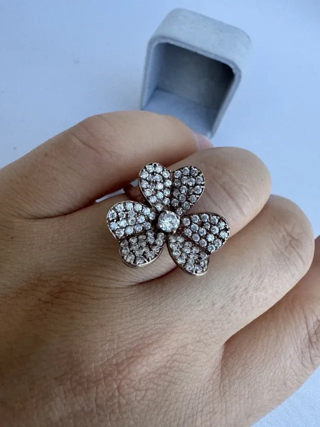 Inel argint și cubic zirconia – fotografia 3 din 8