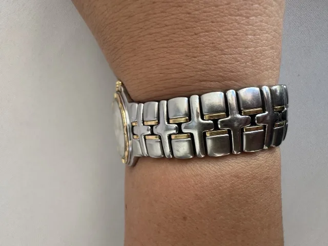 Ceas RAYMOND WEIL aur, diamante și oțel – fotografia 6 din 8