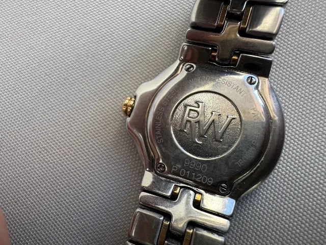 Ceas RAYMOND WEIL aur, diamante și oțel – fotografia 4 din 8