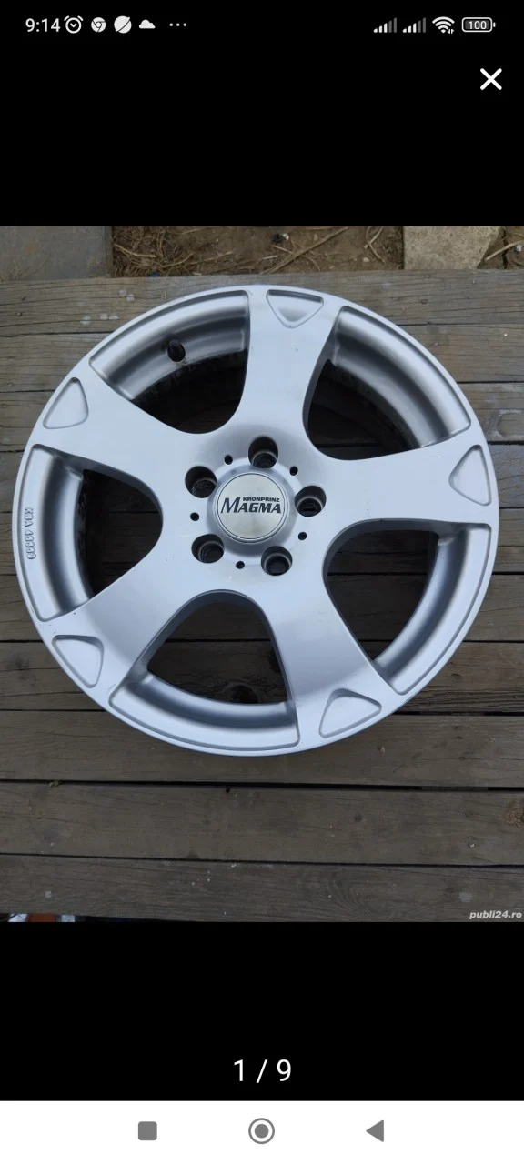 Jante aliaj 16 zoll marca MAGMA, Gama Opel Astra H, Astra G, Vectra B, etc. – fotografia 4 din 4