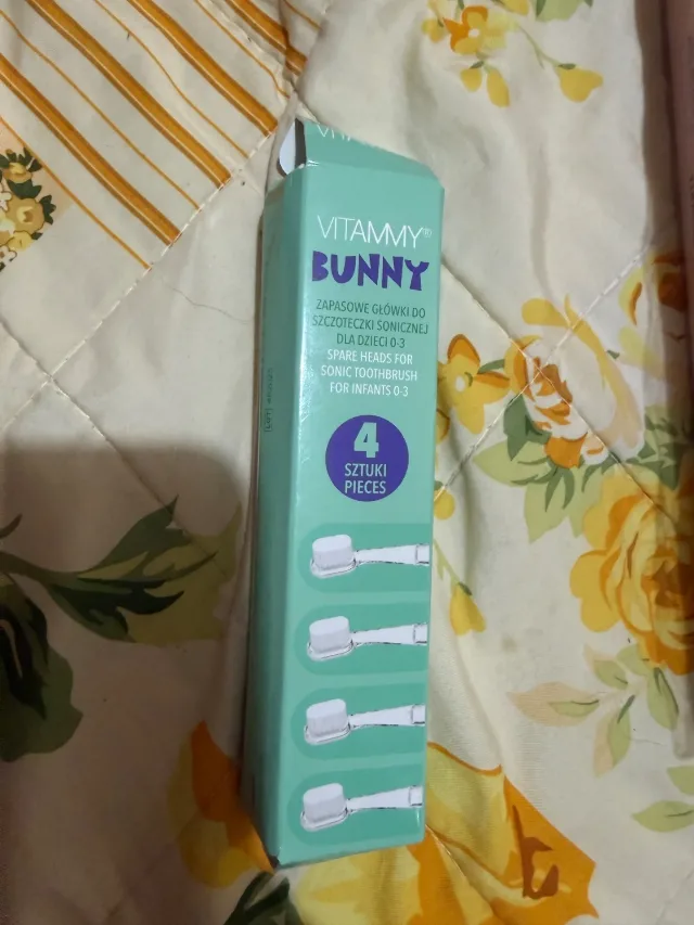Periuta de dinti electrica Vitammy Bunny, pentru copii 0-3 ani, roz/ albastru – fotografia 6 din 6