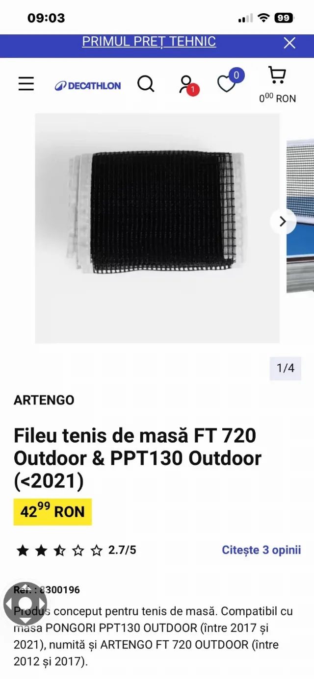 masa de ping pong 🏓 – fotografia 3 din 3