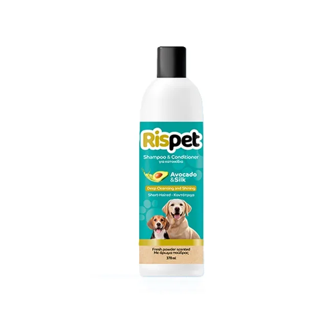 Șampon + balsam cu ulei de Avocado și proteine de mătase pentru animale de companie cu păr scurt – 370ml – Sector 1, București