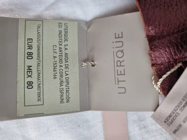 Curea Uterqüe din piele naturala 80 – fotografia 5 din 8