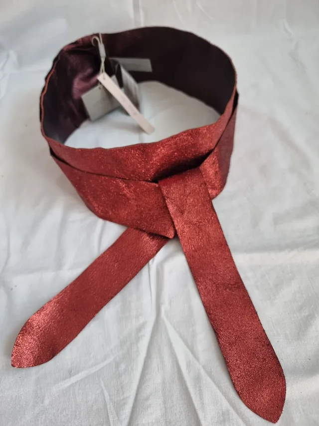 Curea Uterqüe din piele naturala 80 – fotografia 3 din 8