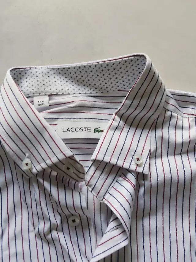 Camasa in dungi Lacoste M nouă – fotografia 5 din 8