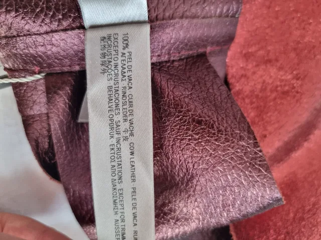 Curea Uterqüe din piele naturala 80 – fotografia 4 din 8