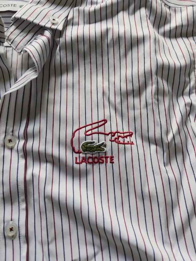 Camasa in dungi Lacoste M nouă – fotografia 4 din 8