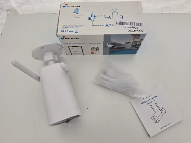 NIVIAN NVS IPC 06 BAT Cameră Wi-Fi de exterior 1080p cu inteligență artificială, cu baterie 10.400 mAh – fotografia 6 din 6
