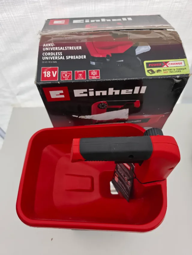 Dispozitiv de imprastiere seminte/ingrasamant/etc Einhell PXC GE-US 18 Li-Solo, 18 V, – fotografia 4 din 4