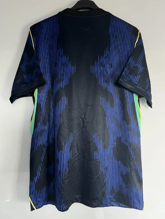 Tricou fotbal Brazilia albastru – fotografia 2 din 2
