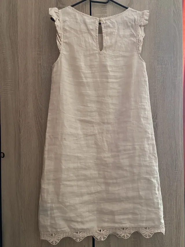 Rochie din in dama – fotografia 2 din 3