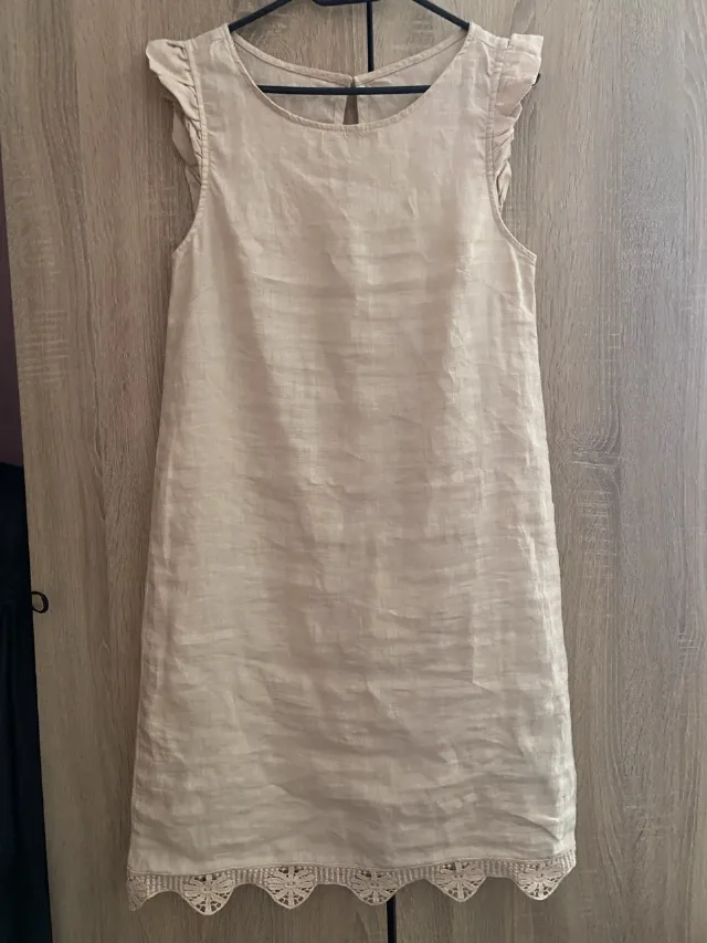 Rochie din in dama – fotografia 1 din 3