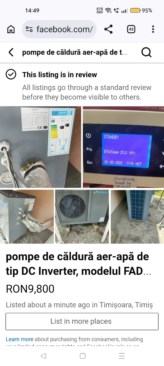 pompa de căldură FAD 04 monobloc 16.5kw – fotografia 3 din 3