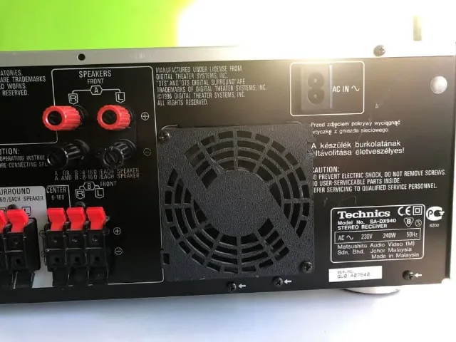 Amplituner receiver Technics SA-DX 940 – fotografia 8 din 8