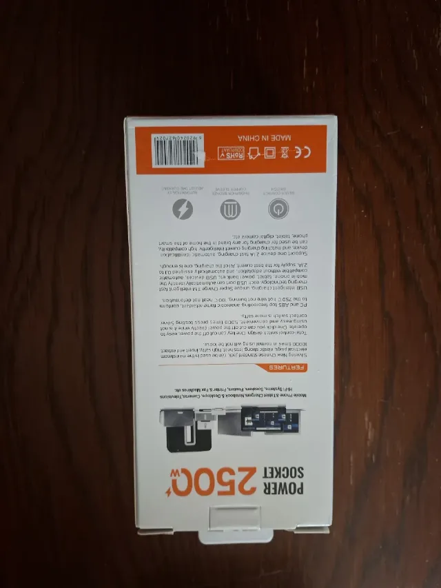 Prelungitor vu 3 prize UE si 2 prize UK si 3 porturi usb ,nou. – fotografia 2 din 3