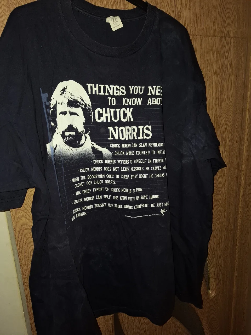 Triou cu Chuch Norris, albastru, stare foarte buna, mar . xxl. – Roman, Neamț