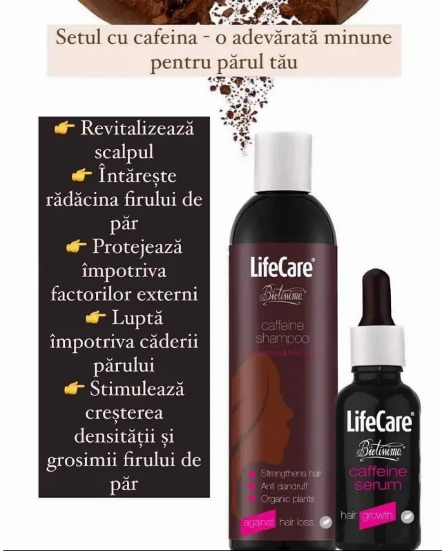 Set cofeină ser și șampon – fotografia 2 din 7