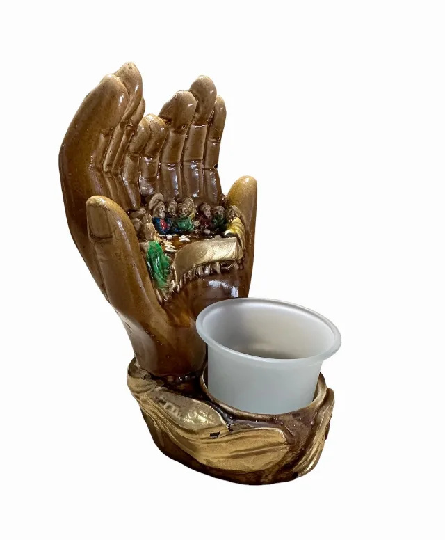 Candela cină cea de taină din ceramică pentru casă și suflet – fotografia 2 din 3