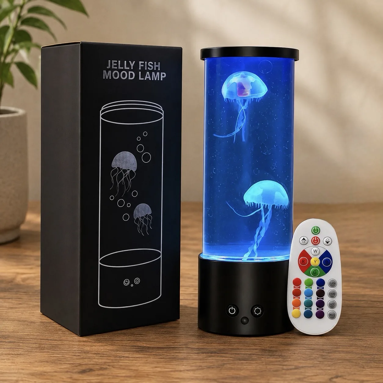 Lampă RGB cu Meduze 🪼 – LED cu Schimbare de Culori și Telecomandă – Sector 1, București