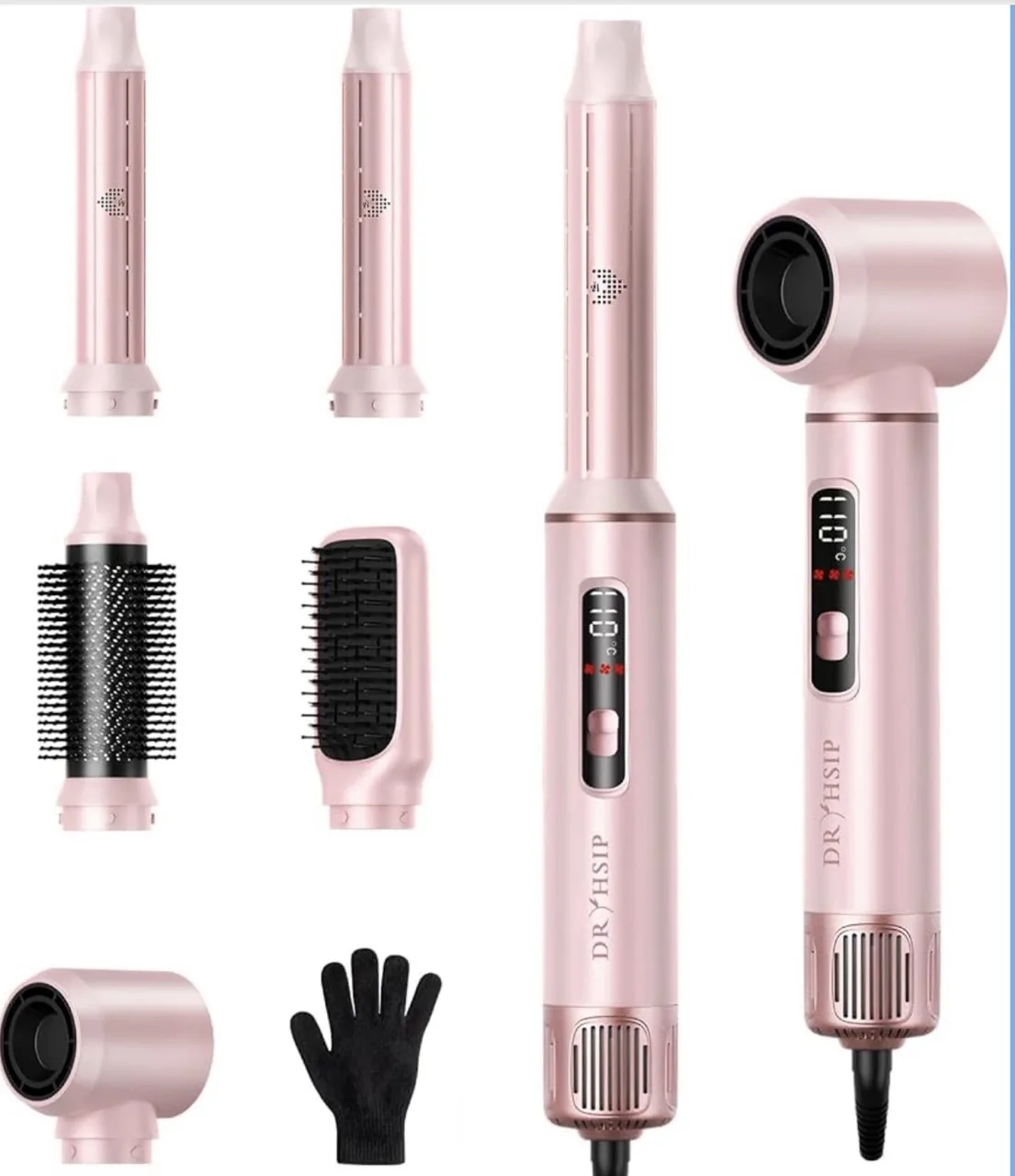 Dryhsip 5-în-1 Air Styler & Uscător de Păr – Pearl Pink – Sector 1, București