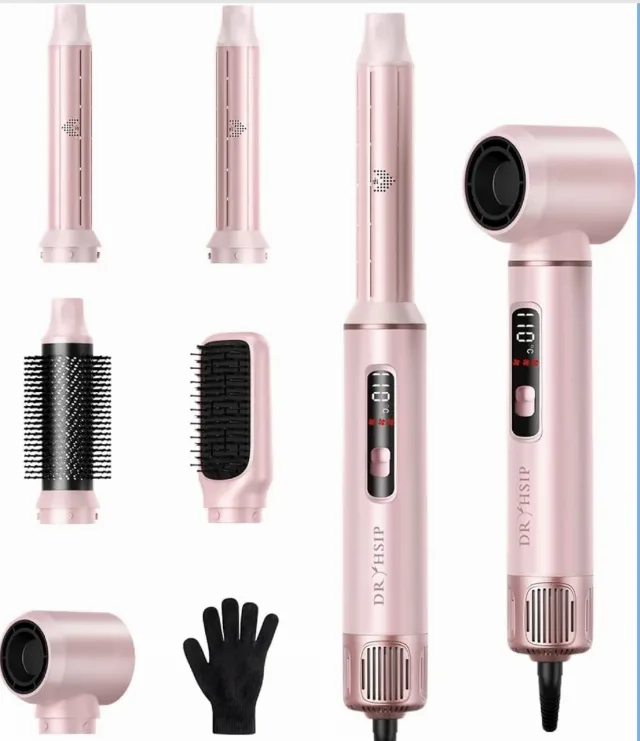 Dryhsip 5-în-1 Air Styler & Uscător de Păr – Pearl Pink – Sector 1, București