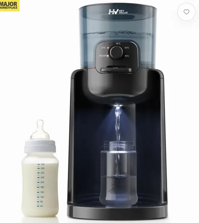 HEYVALUE Instant Baby Water Warmer & Formula Dispenser – Încălzitor Instant pentru Apă și Preparare Biberon – fotografia 5 din 8