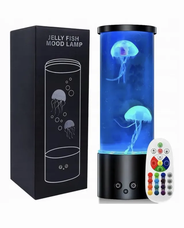 Lampă RGB cu Meduze 🪼 – LED cu Schimbare de Culori și Telecomandă – fotografia 4 din 4