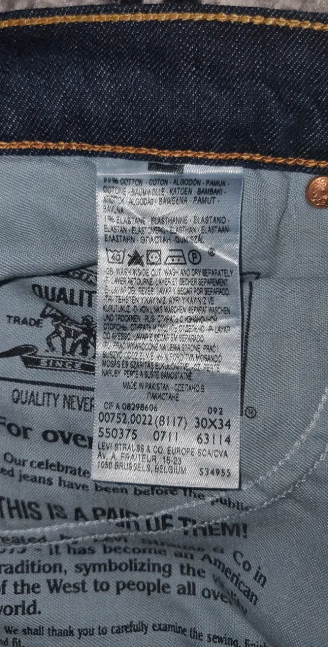 Levi’s Blugi Bărbați – Stare impecabilă – W30 L34 – fotografia 7 din 8
