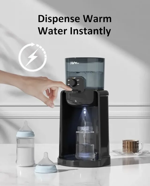 HEYVALUE Instant Baby Water Warmer & Formula Dispenser – Încălzitor Instant pentru Apă și Preparare Biberon – fotografia 4 din 8