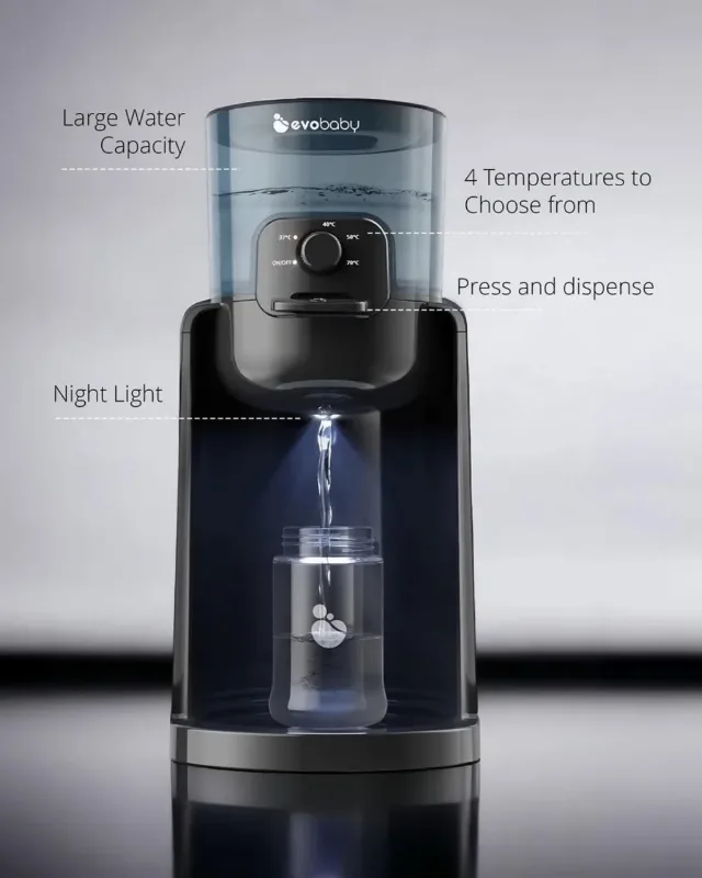 HEYVALUE Instant Baby Water Warmer & Formula Dispenser – Încălzitor Instant pentru Apă și Preparare Biberon – fotografia 3 din 8